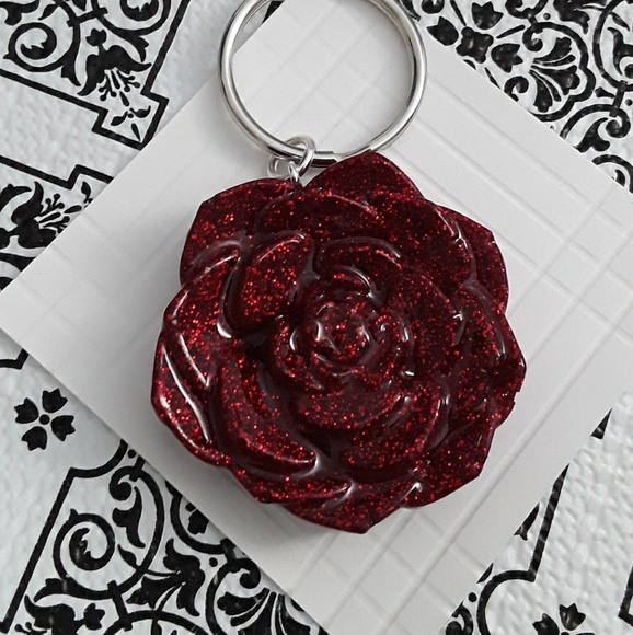 Jewelry - Red resin keychain Jewelry - Red resin keychain